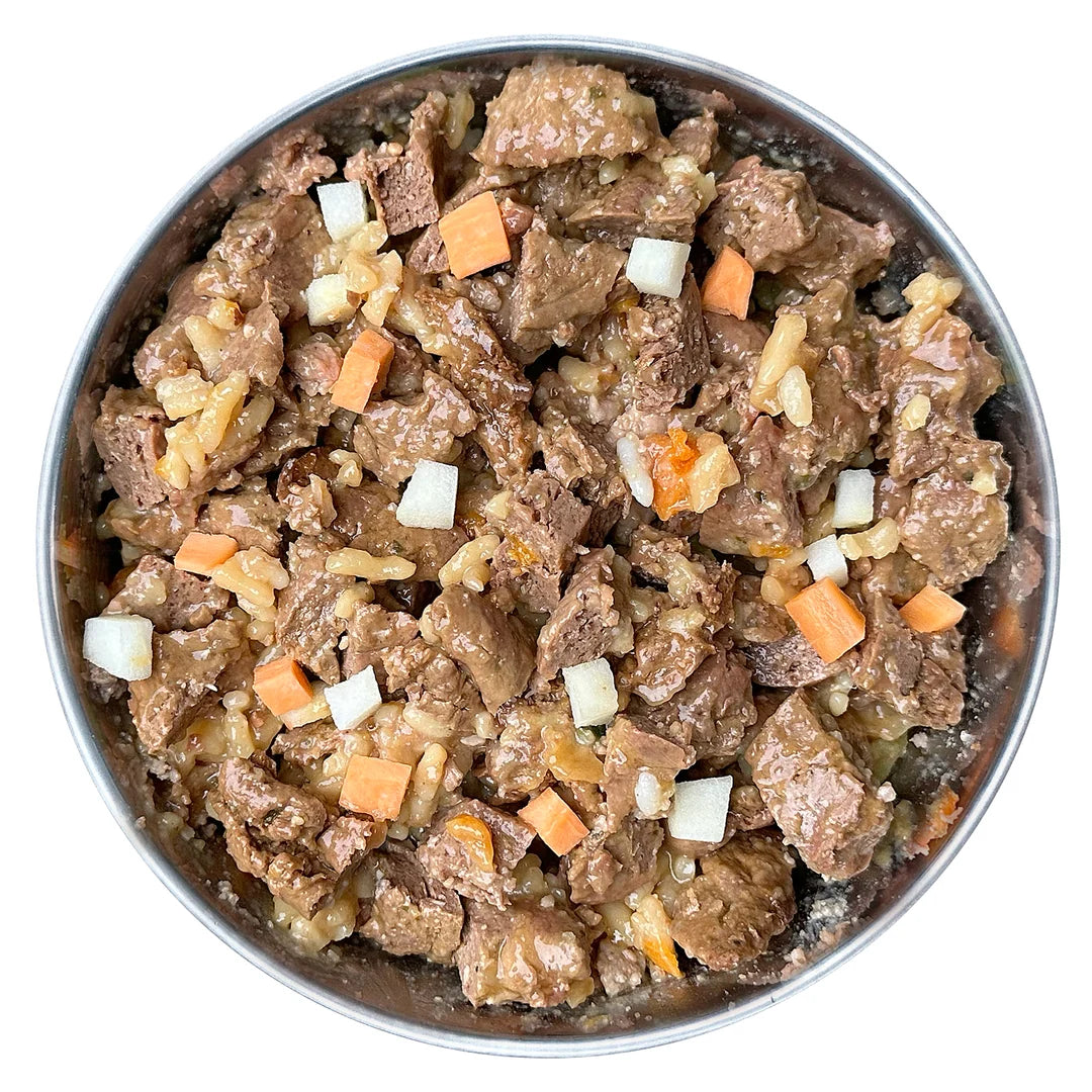 Conejo con arroz integral, zanahoria y arándanos 400 g