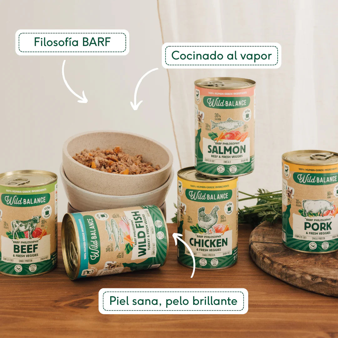Lata Filosofía BARF de Cordero para Perros 400 g
