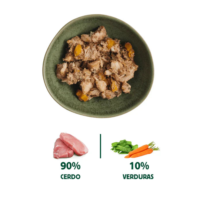 Lata Filosofía BARF de Cerdo para Perros 400 g