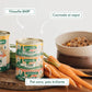 Lata Filosofía BARF de Espadín y Pavo con verduras frescas cocinado al vapor para Gatos 120 g