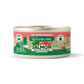 Lata Filosofía BARF de Salmón y Ternera con verduras frescas cocinado al vapor para Gatos 120 g