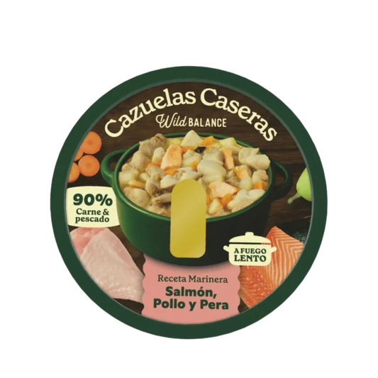 Cazuela de salmón, pollo y pera (280 g)