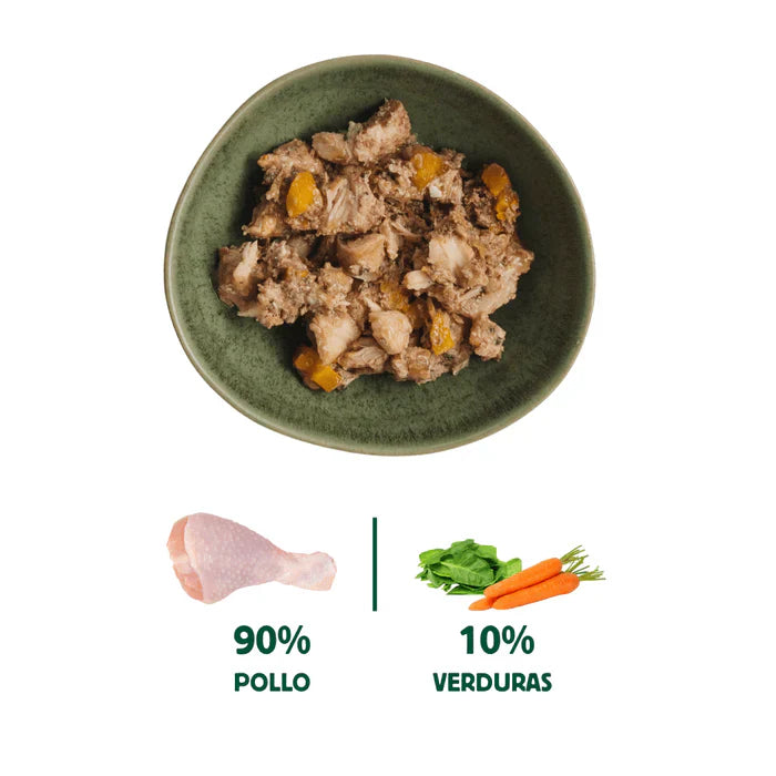 Lata Filosofía BARF de Pollo para Perros 400 g